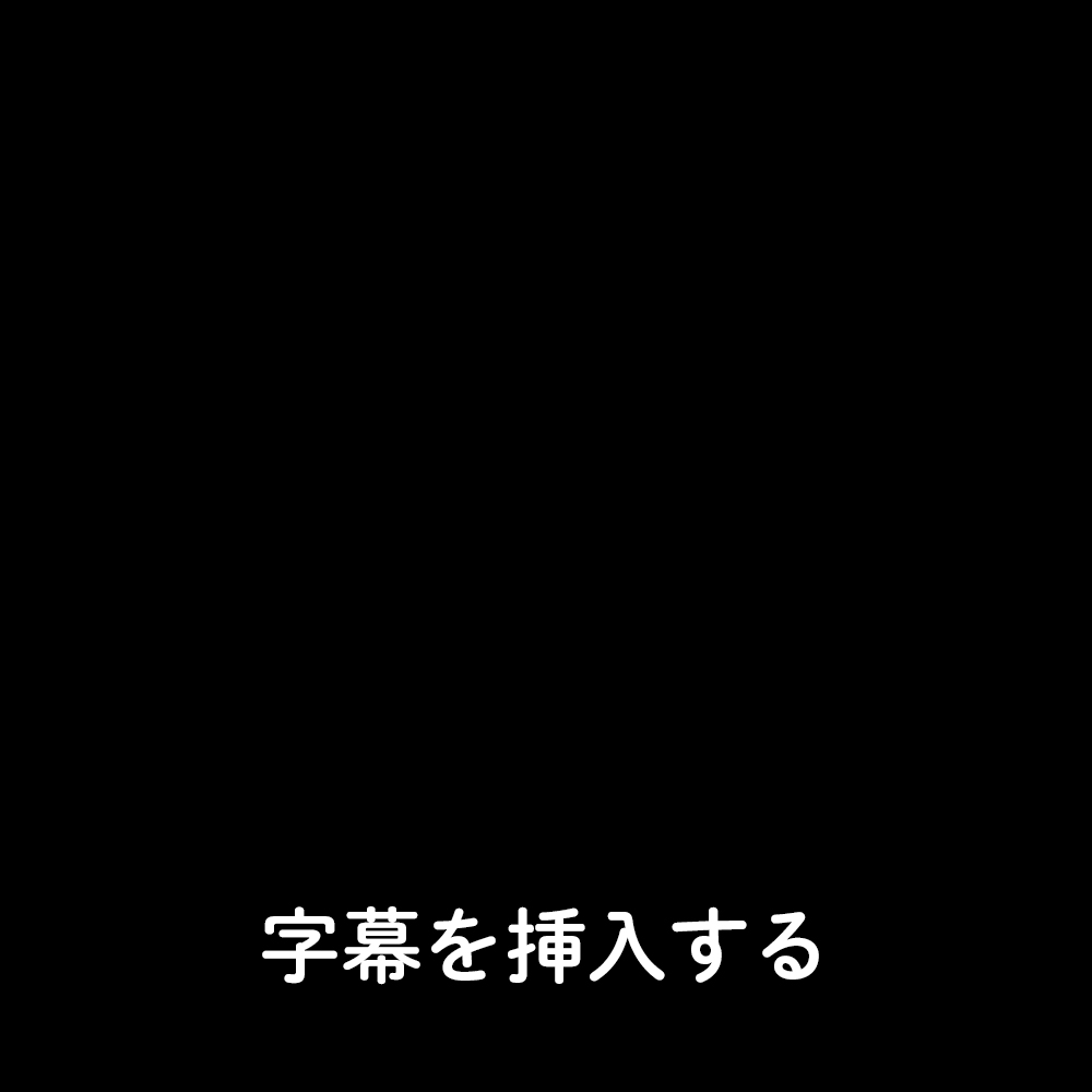 【オプション】字幕挿入オプション